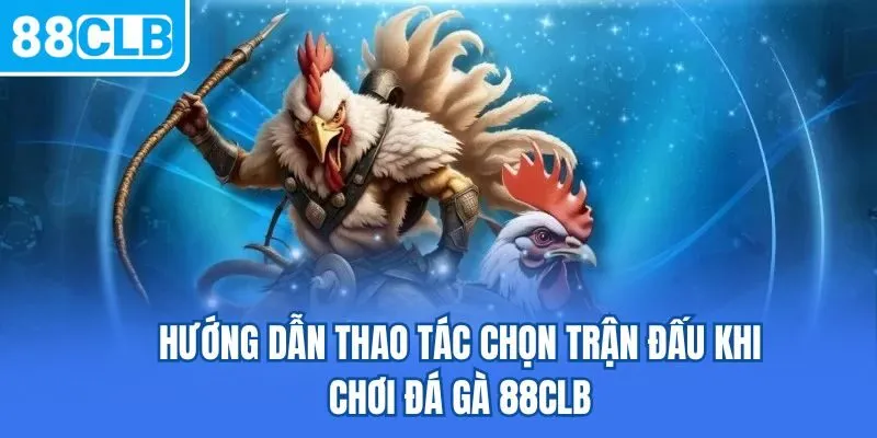 Hướng dẫn thao tác chọn trận đấu khi chơi đá gà 88CLB